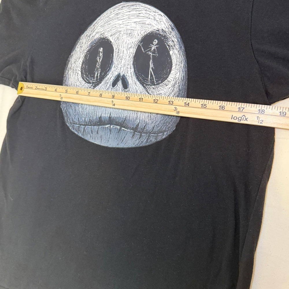 Disney Nightmare Before Christmas Jack Skellington Graphic T-Shirt Black Medium - Picture 3 of 5
